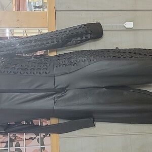 Black Jumpsuit with Cutout Design